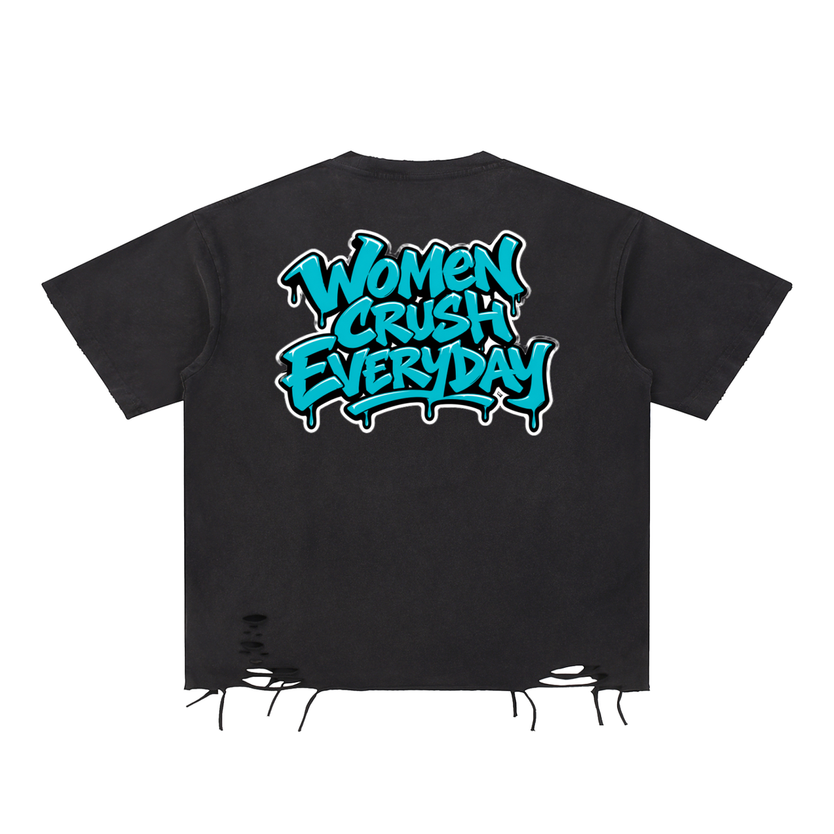 Women Crush “Nia Long” Raw-Hem T-Shirt